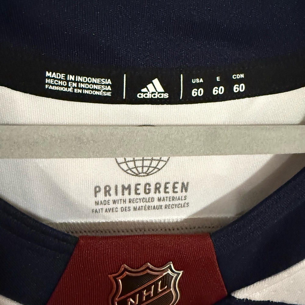 Nathan MacKinnon Colorado Avalanche home alternate jersey - Adidas Primegreen - Picture 6 of 6